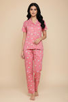 Zivame Farm Lore Knit Cotton Pyjama Set - Pink Icing — thumbnail 2